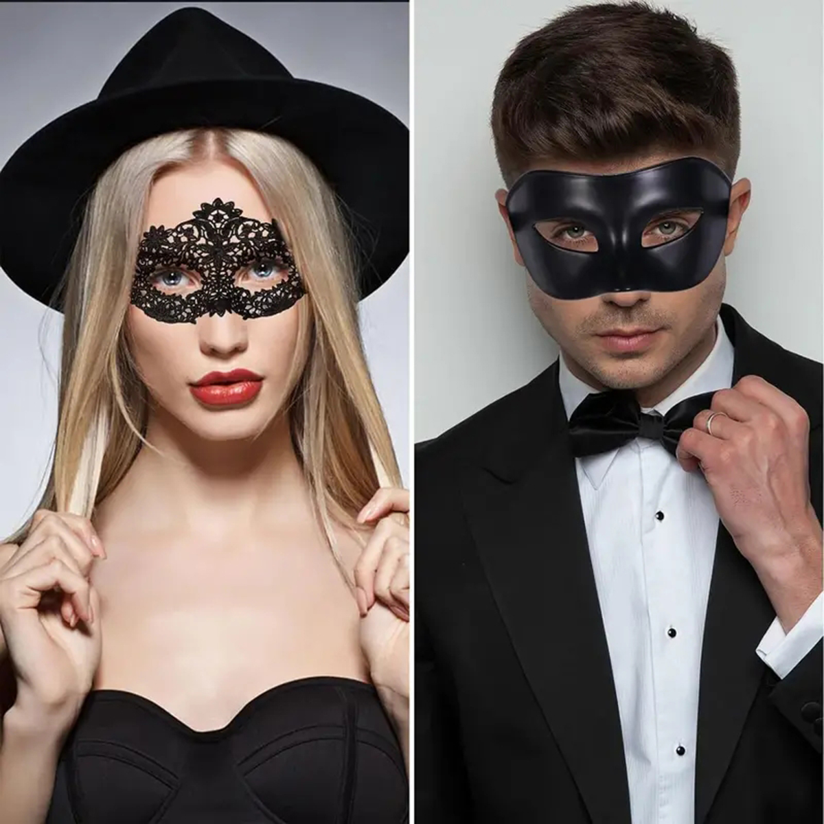 2pcs Hot New Sexy Black Lace M - огляд і ціна Black Face Mask Pack