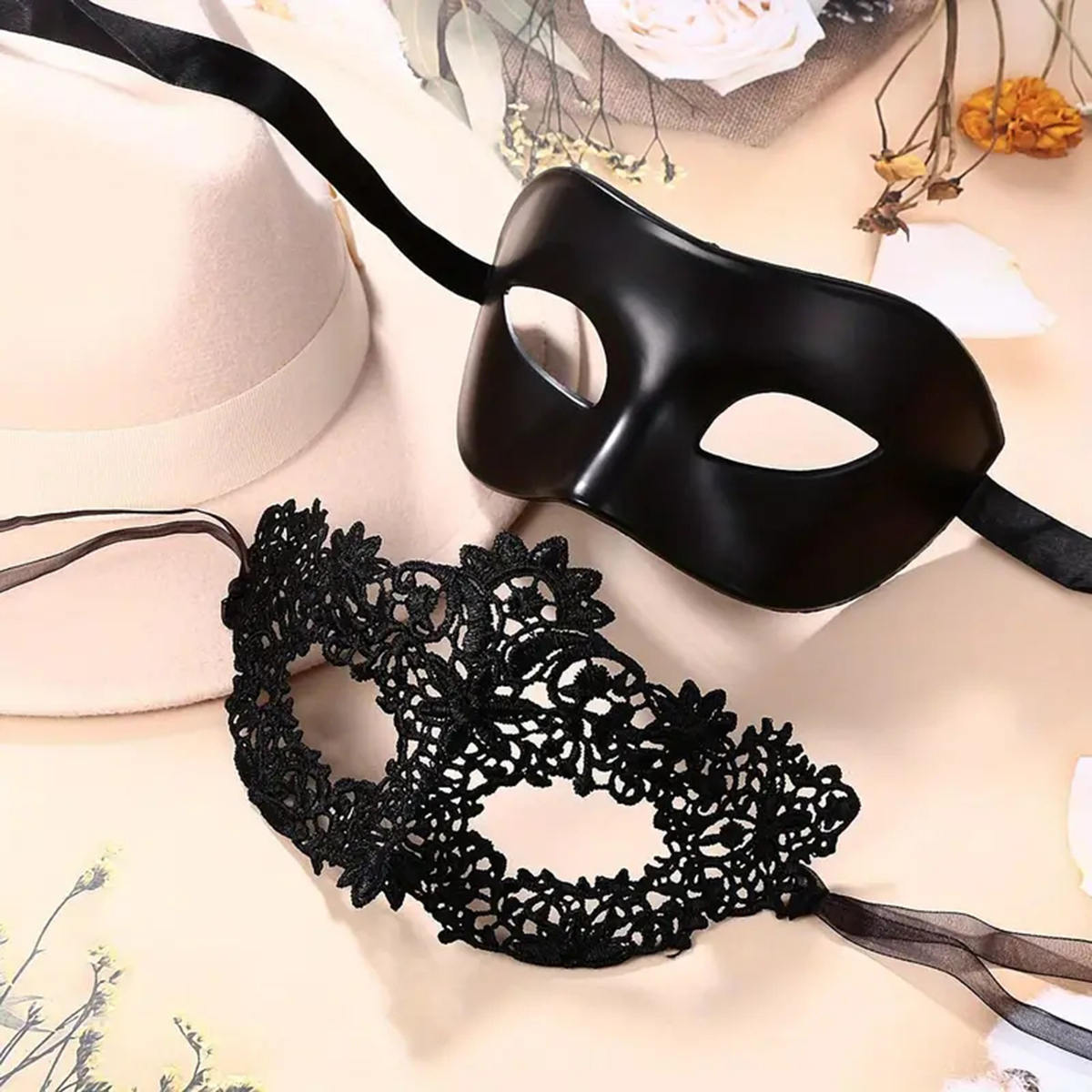 2pcs Hot New Sexy Black Lace M - огляд і ціна Black Face Mask Pack