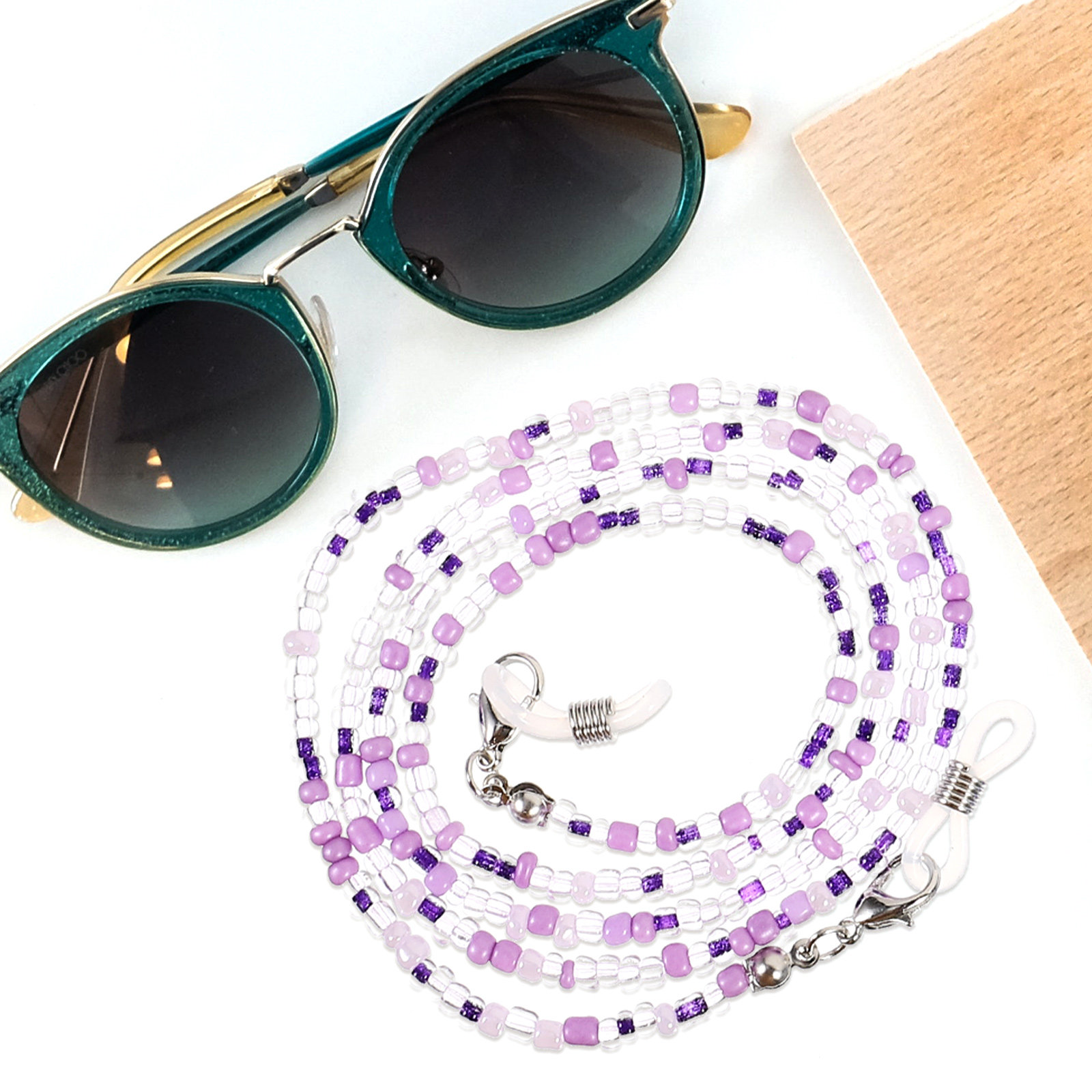 5Pcs Eyeglass Chains Beaded An - огляд і ціна Mask Chain Holder
