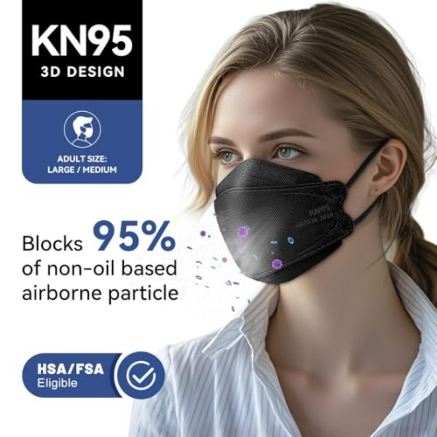 KN95 Face Mask Disposable Adul - огляд і ціна Kn95 Respirator Mask