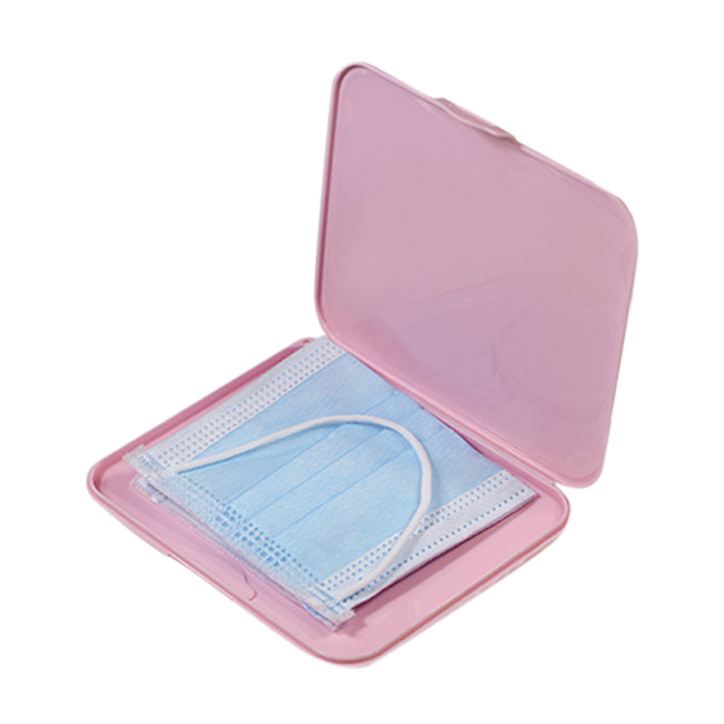 Pink Mask Cover Green Box Mask - огляд і ціна Face Mask Storage Box