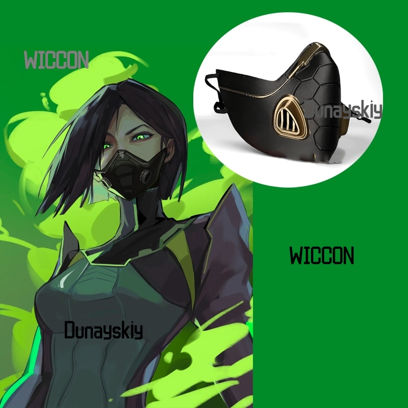 Valorant Viper Sexy Cosplay Pr - огляд і ціна Black Face Mask Pack