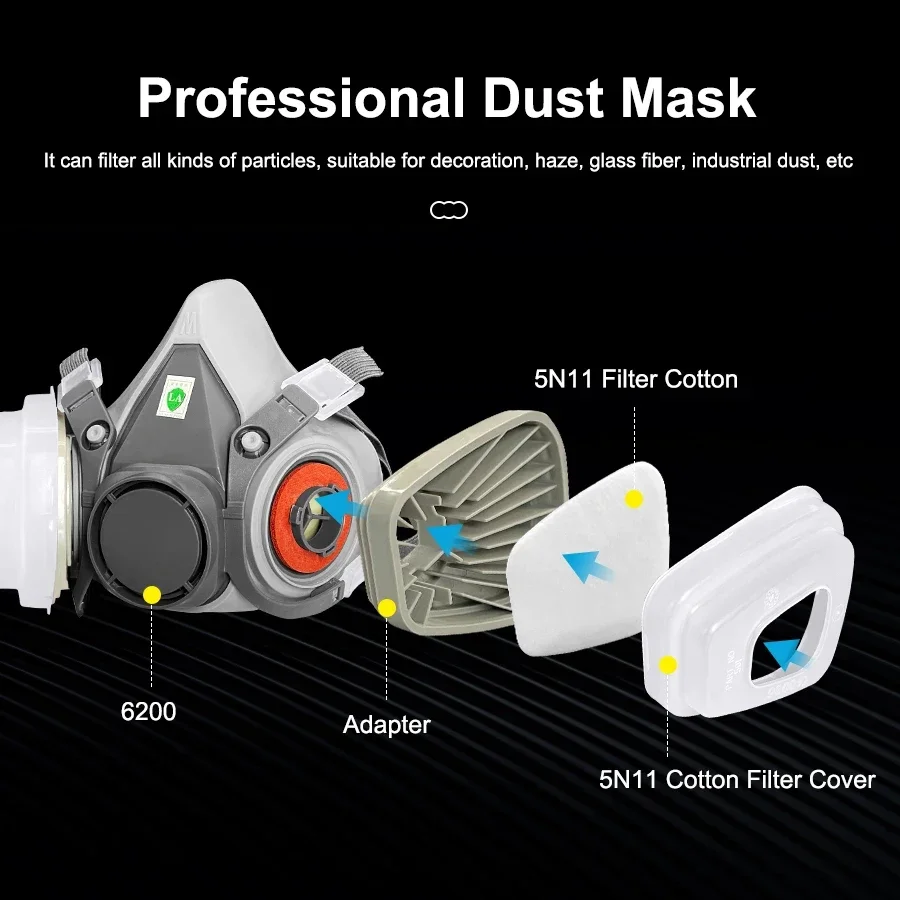 6200 Dust Mask Half Face With  - огляд і ціна Dust Mask Construction