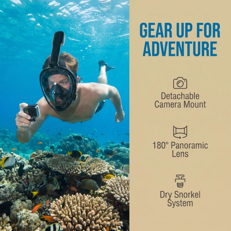 Underwater Scuba Anti Fog Full - огляд і ціна Anti Pollution Mask