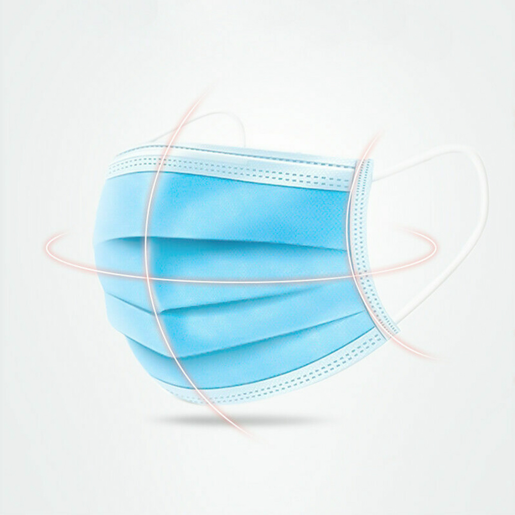 50piece Safe And Professional  - огляд і ціна Disposable Mask Blue