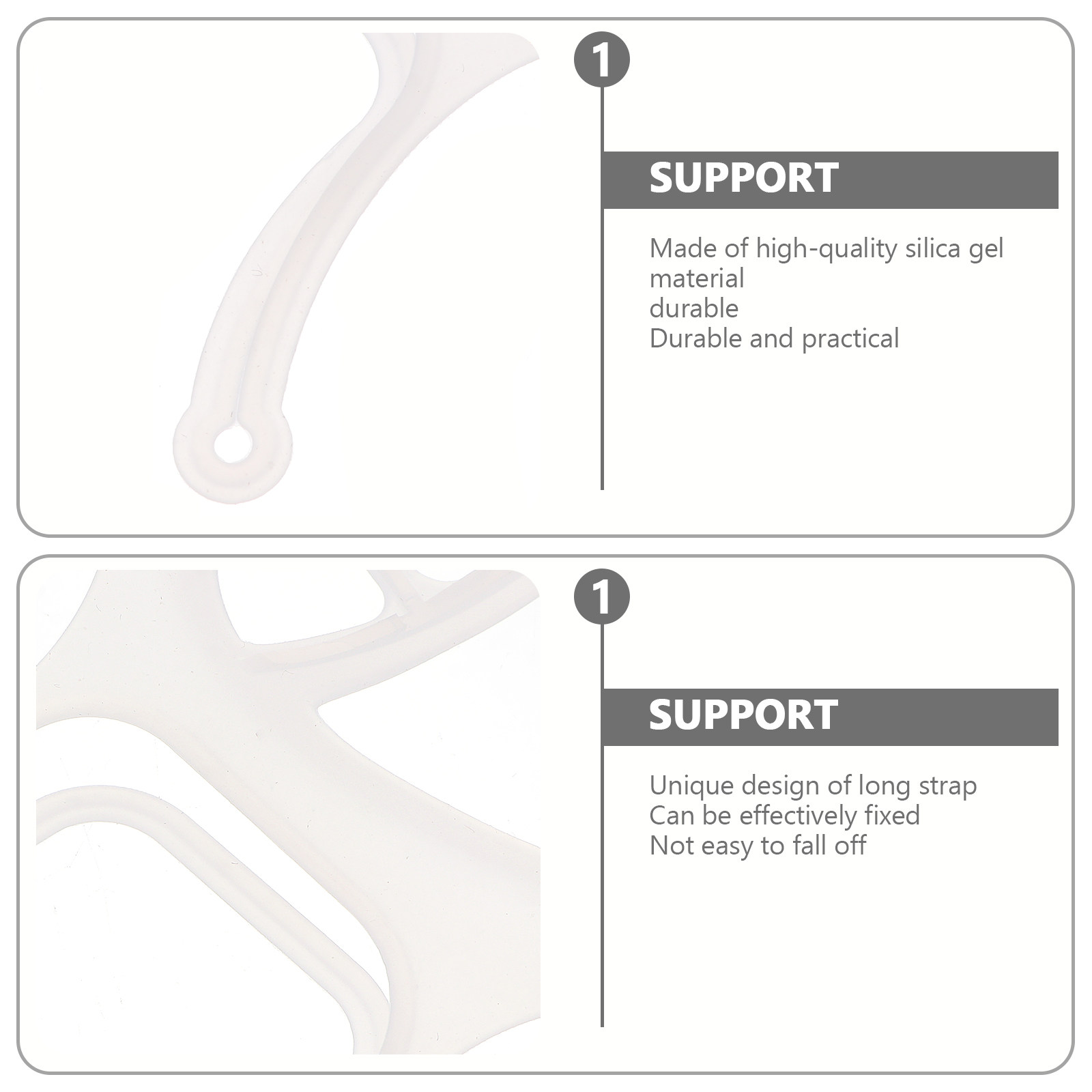 5Pcs Silicone Mask Brackets Co - огляд і ціна Silicone Mask Bracket