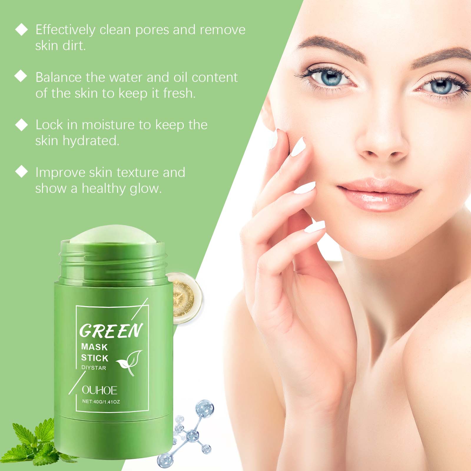 1~5PCS Green Tea Clay Stick Fo - огляд і ціна Dust Mask Construction