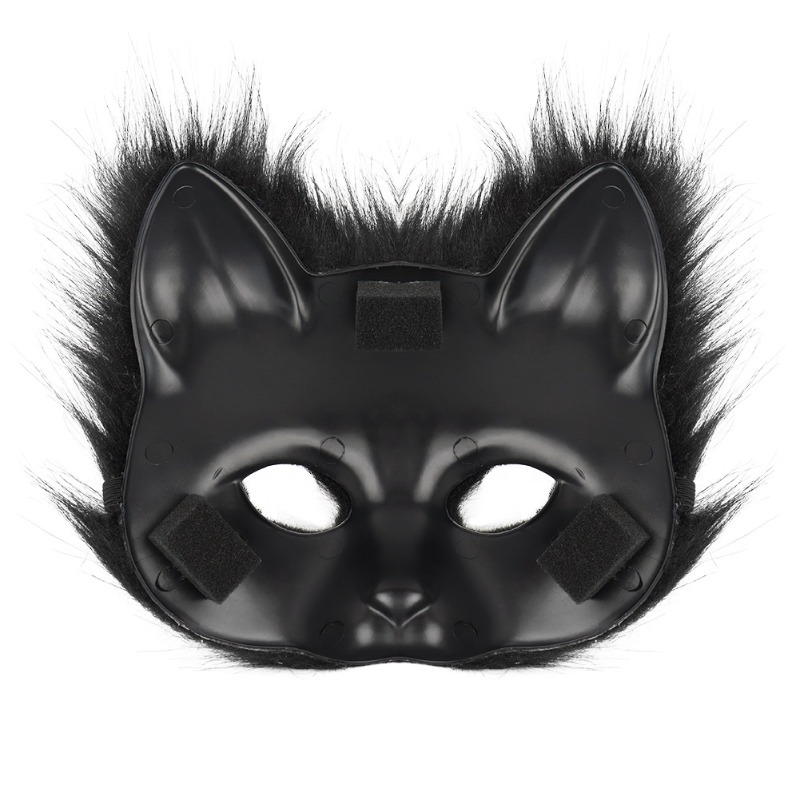 Furry Cat Ears Mask Tail & Paw - огляд і ціна Black Face Mask Pack