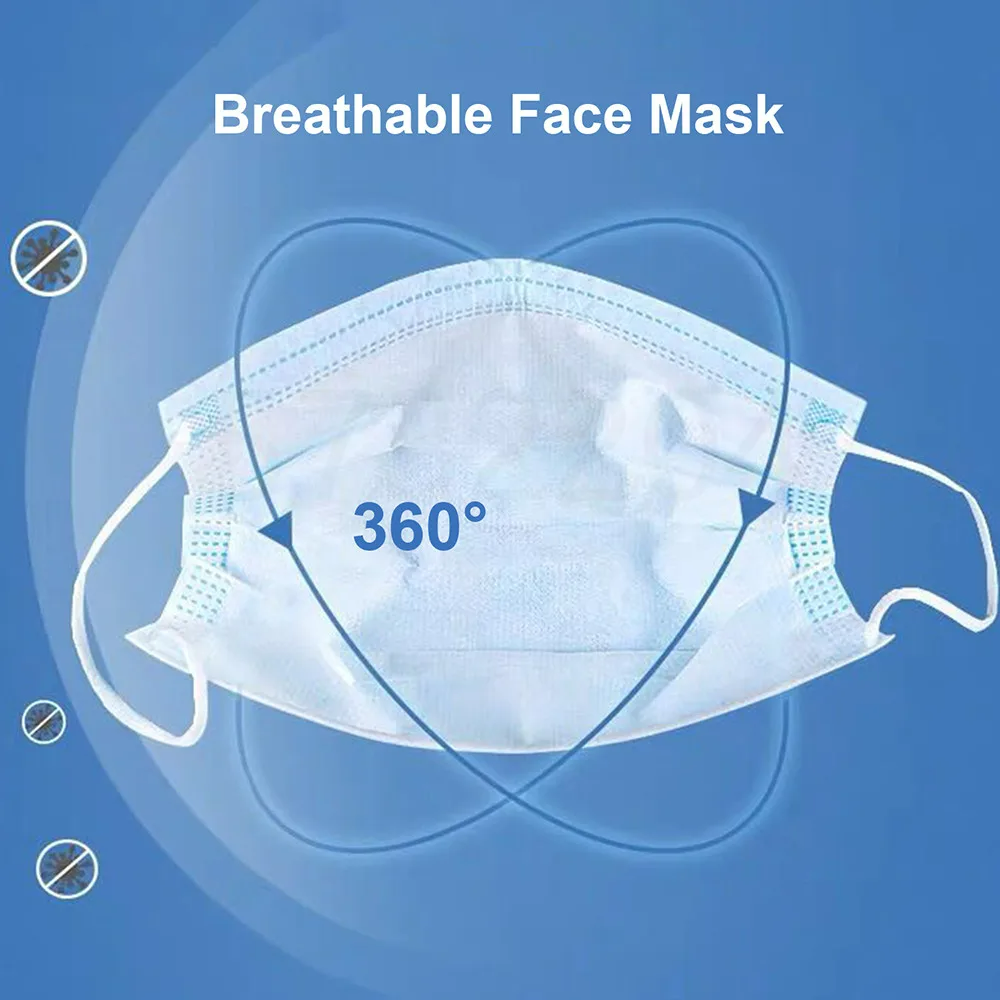 100/200pcs Nipah Virus Persona - огляд і ціна Disposable Surgical Mask