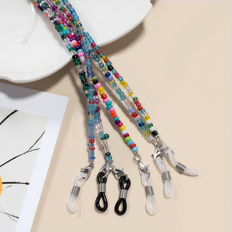 【F】 Colorful Rice Bead Glasses - огляд і ціна Mask Chain Holder
