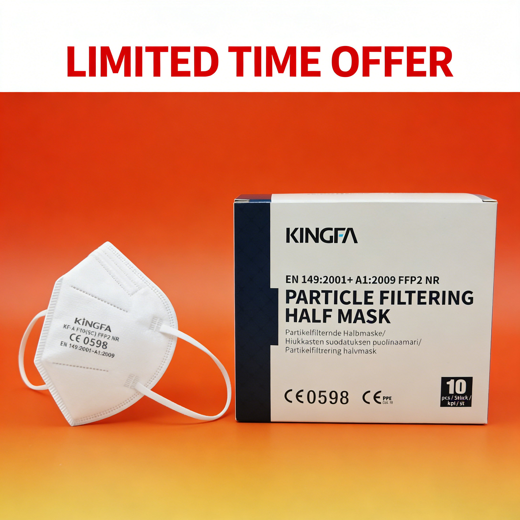 10-100Pcs 5Layer FFP2 Face Mas - огляд і ціна Disposable Surgical Mask