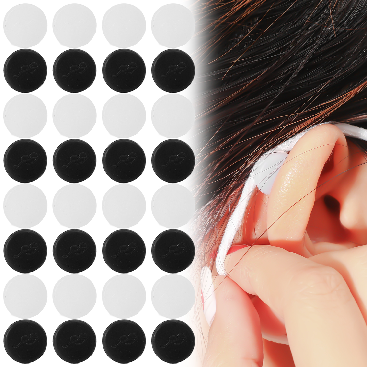 New Round Eyeglasses Mask Ear  - огляд і ціна Silicone Mask Bracket
