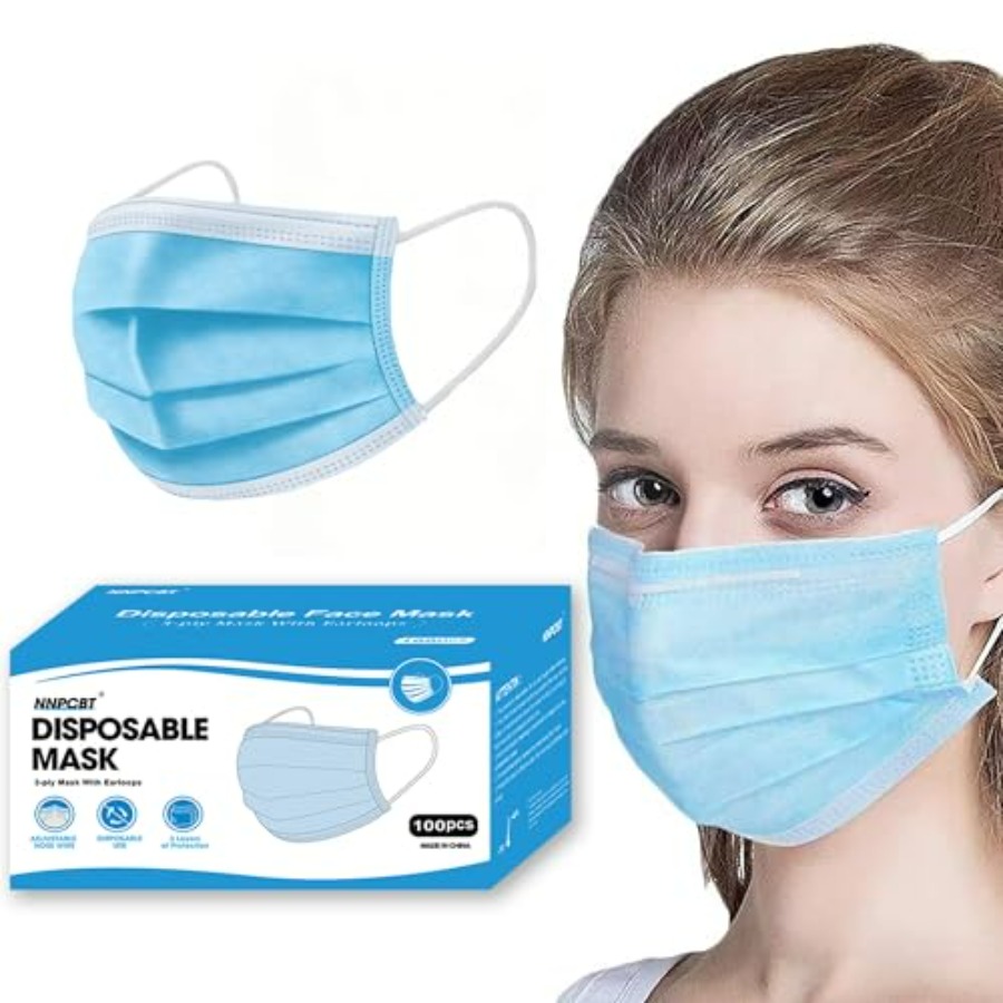 Blue Disposable Face Masks 100 - огляд і ціна Disposable Mask Blue