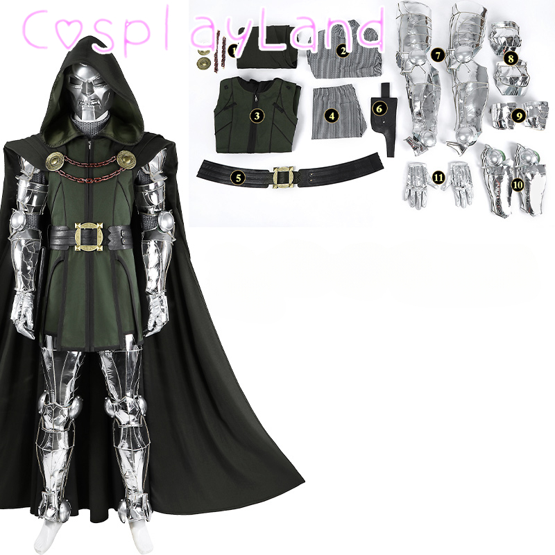 Black Doom Cosplay Costume Adu - огляд і ціна Black Face Mask Pack