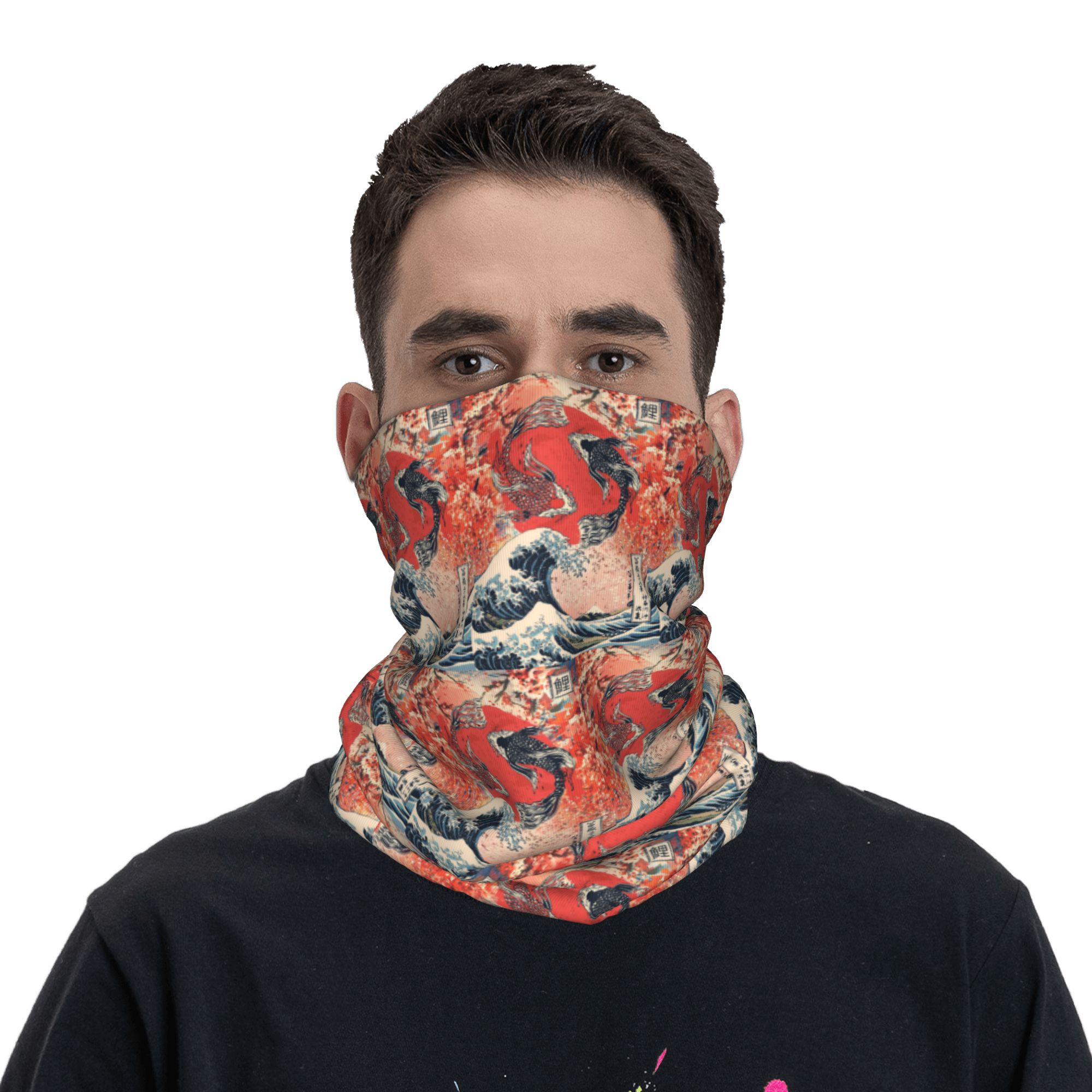 Koi Fish and Great Wave off Ka - огляд і ціна Sports Mask Breathable