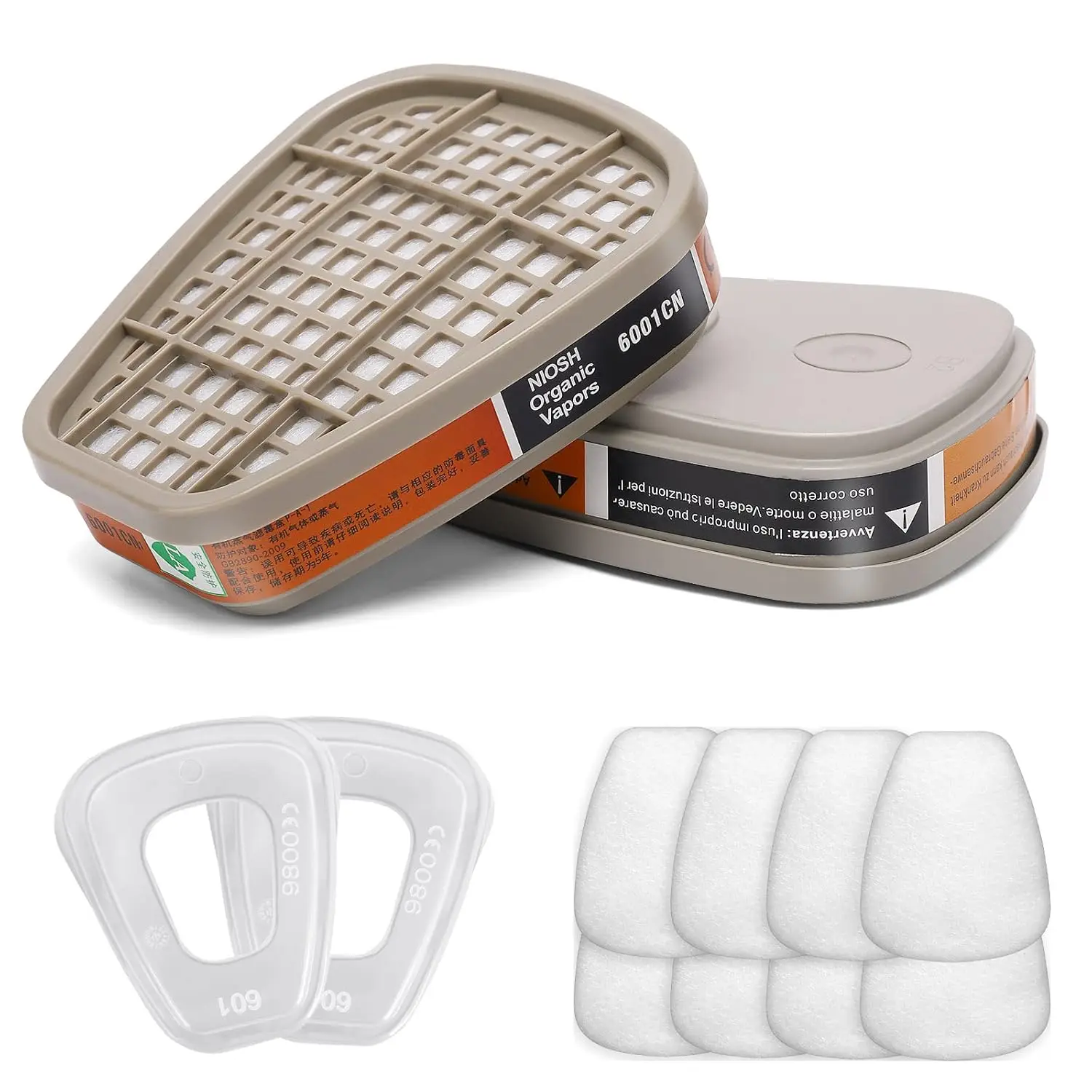 Activated Carbon 6001 Cartridg - огляд і ціна Dust Mask Construction
