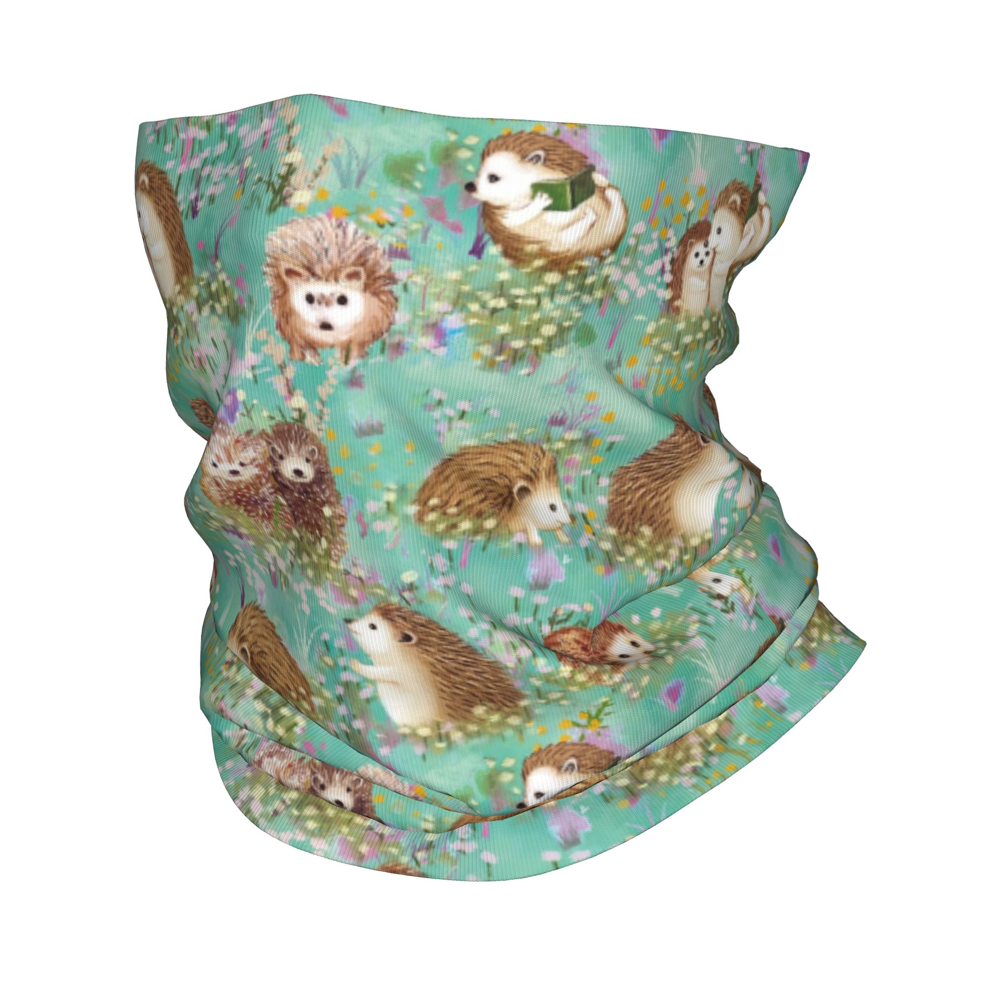 Autumn Hedgehog Spring Floral  - огляд і ціна Neck Gaiter Face Cover