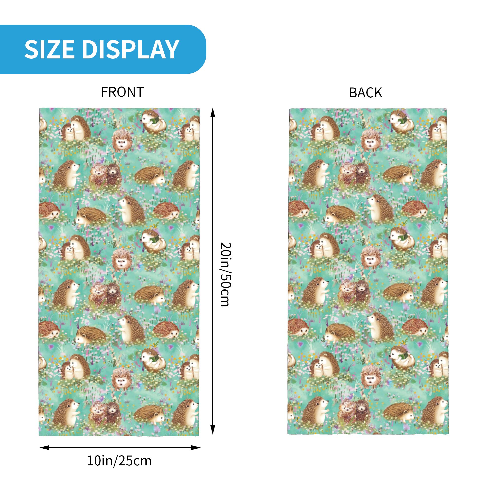 Autumn Hedgehog Spring Floral  - огляд і ціна Neck Gaiter Face Cover