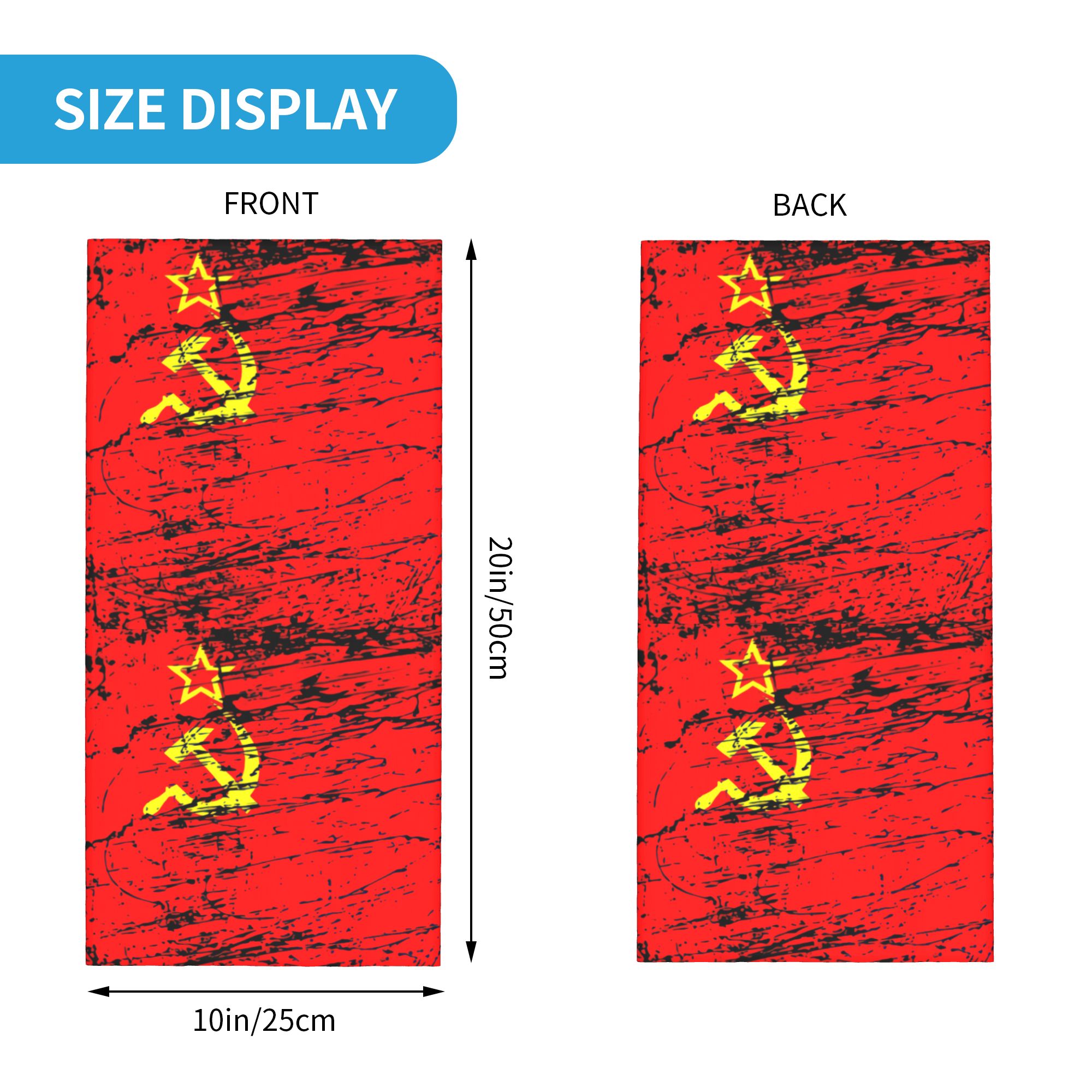 Russian Flag Soviet Union USSR - огляд і ціна Neck Gaiter Face Cover
