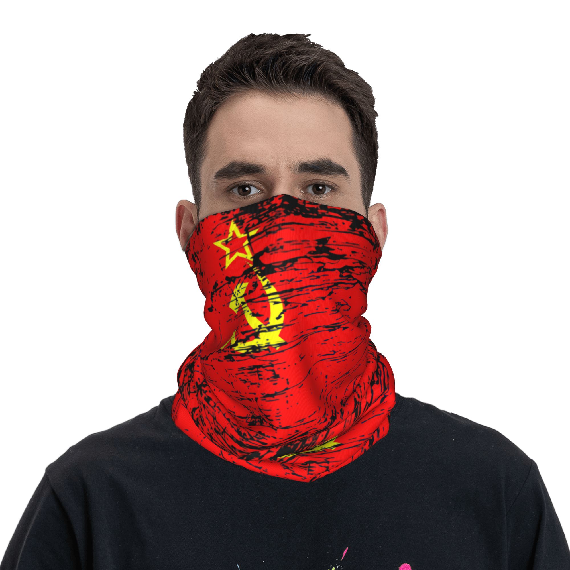 Russian Flag Soviet Union USSR - огляд і ціна Neck Gaiter Face Cover