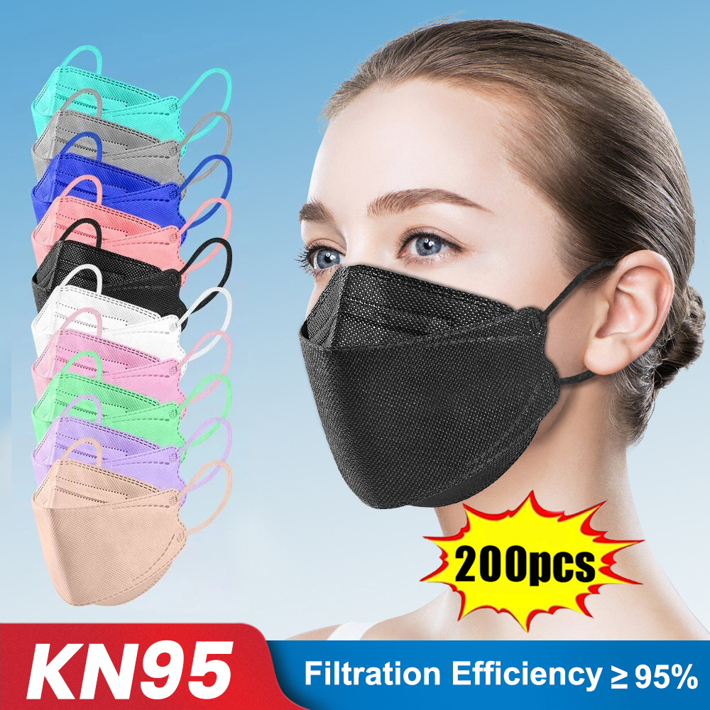 10-200pcs ffp2 mascarillas CE  - огляд і ціна Anti Pollution Mask