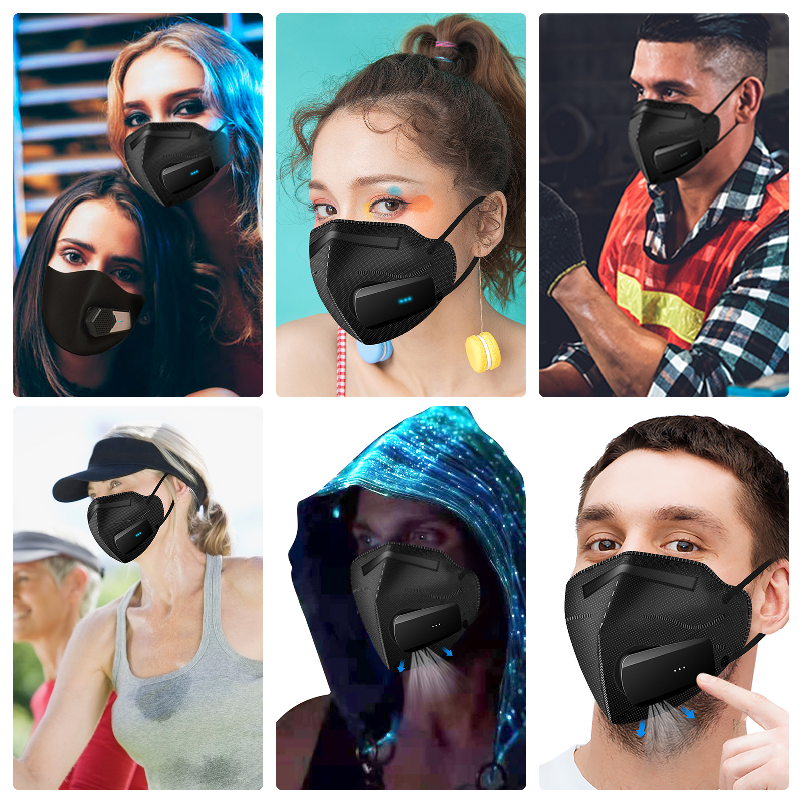 Breathe Easy Rechargeable Elec - огляд і ціна Kn95 Respirator Mask