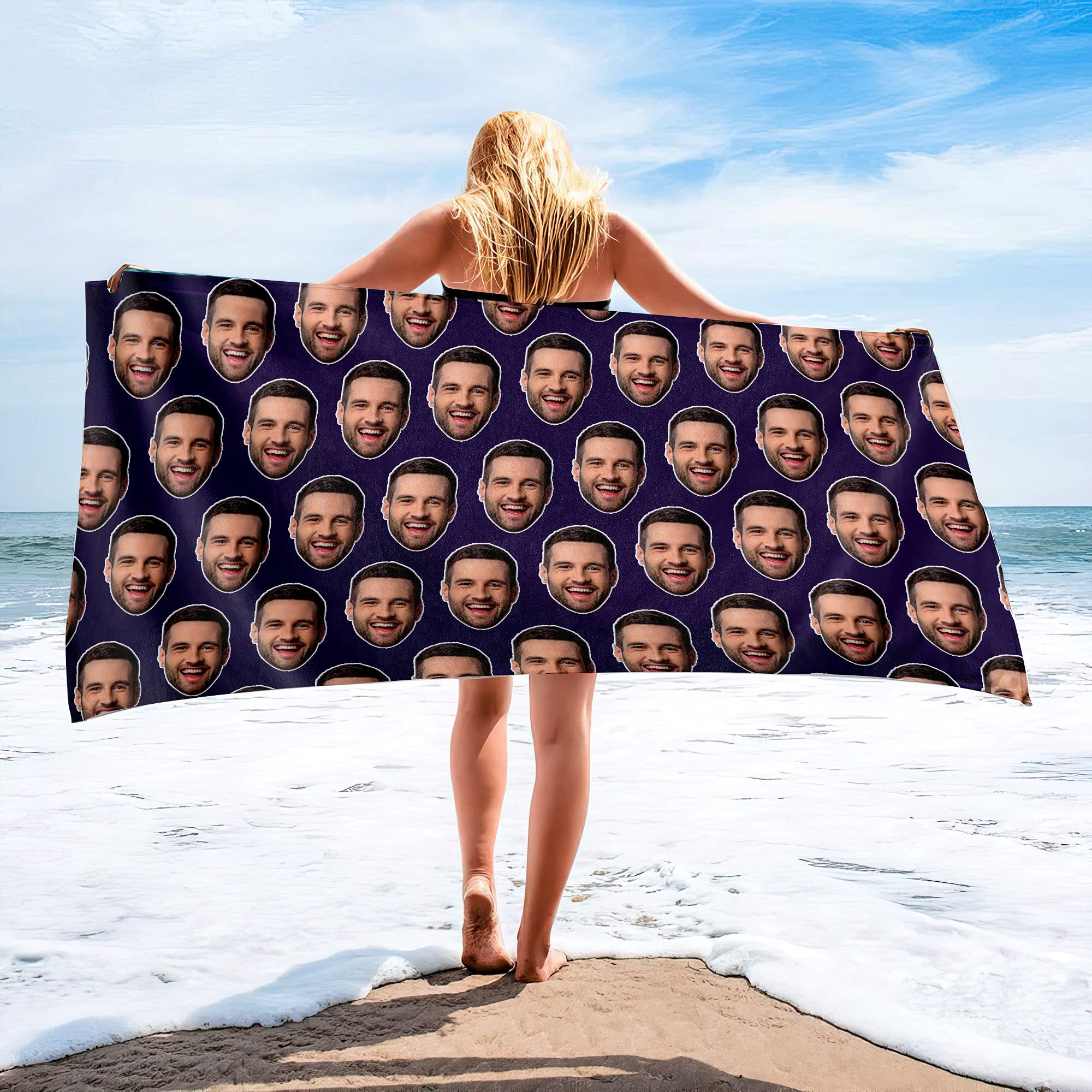 Personalized Beach Towels with - огляд і ціна Cloth Face Mask Washable