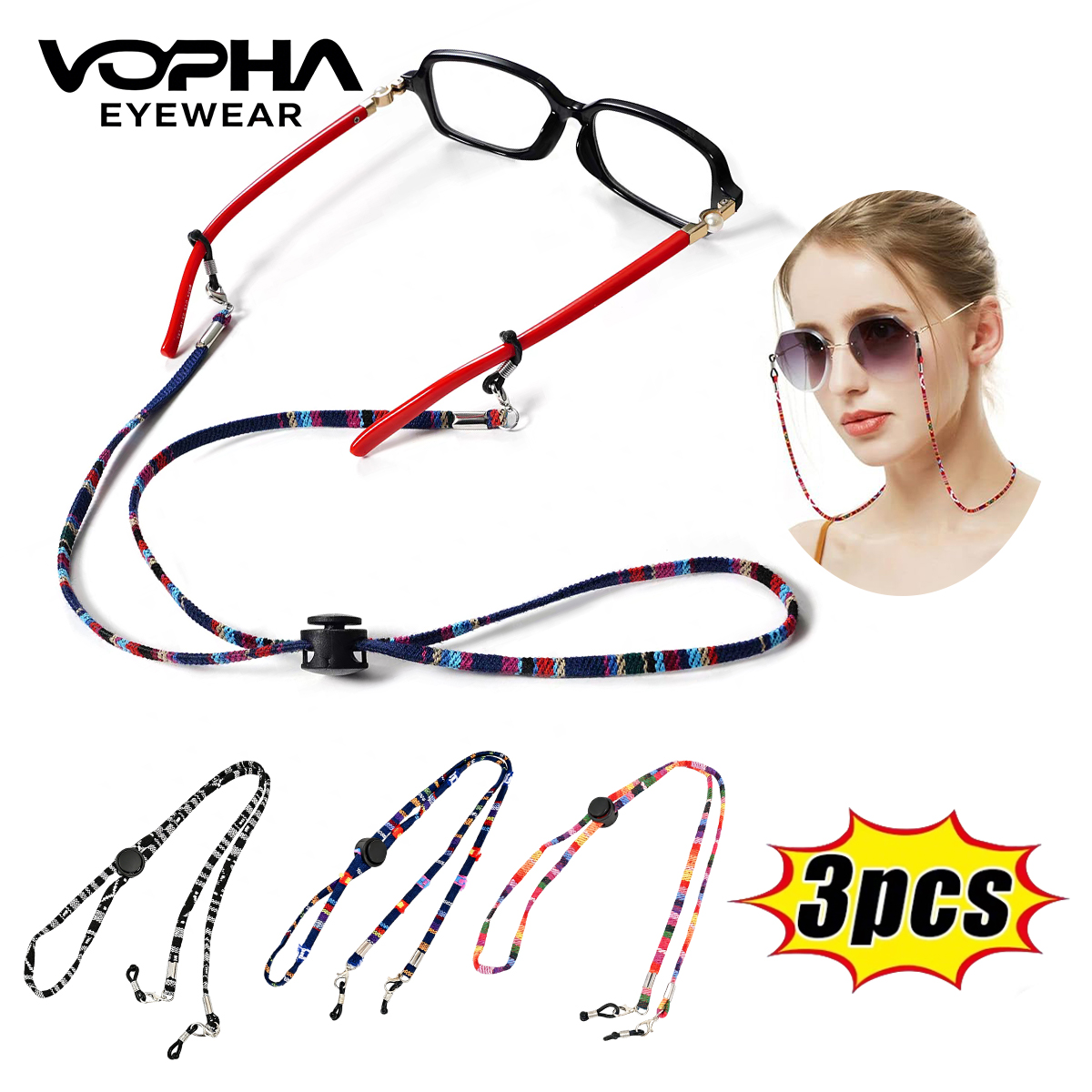 2-in-1 Sunglasses Holder / Mas - огляд і ціна Mask Chain Holder