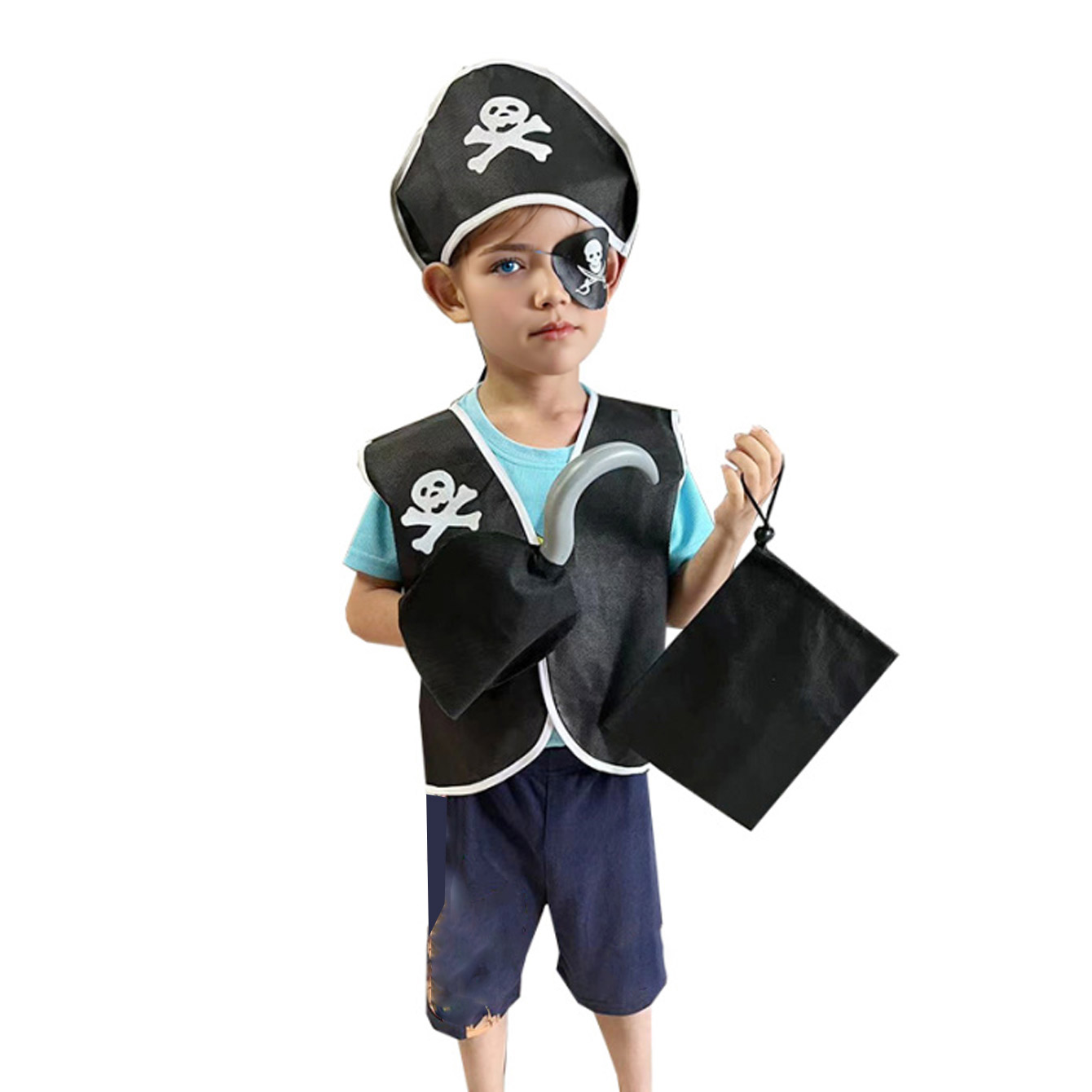 Carnival Boys Pirate Costume C - огляд і ціна Black Face Mask Pack