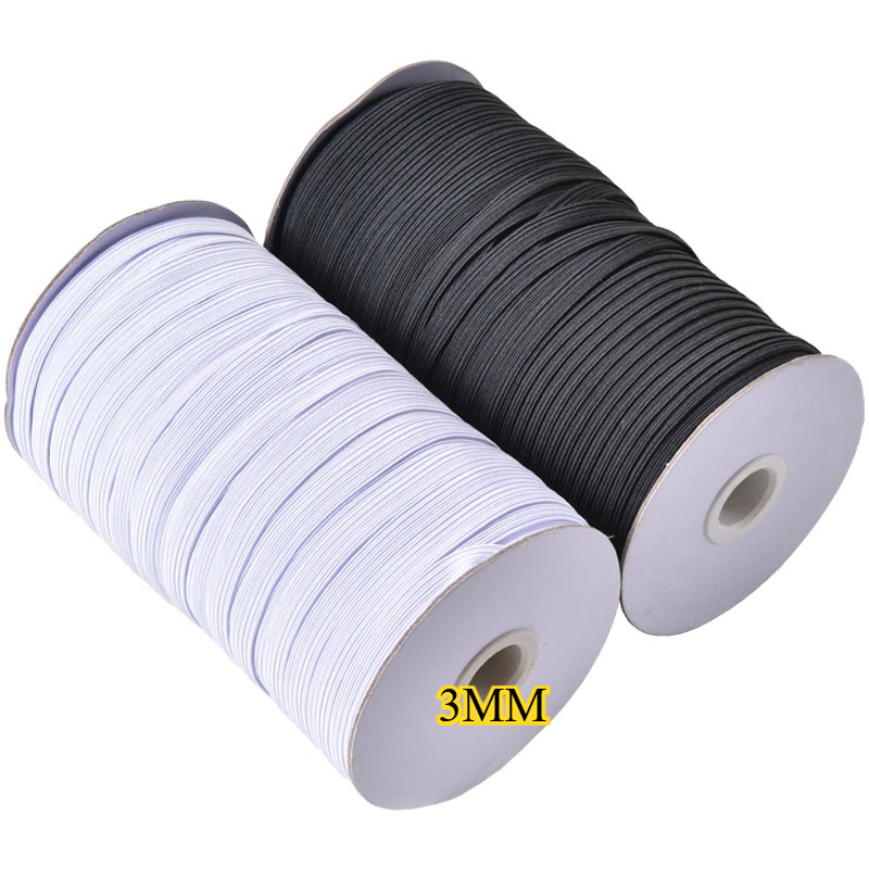 White Black 3mm Flat Elastic B - огляд і ціна Mask Lanyard Adjustable