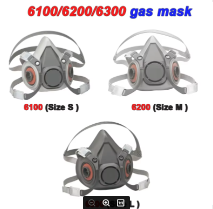 M 6100=S/ 6200=M/ 6300 =L resp - огляд і ціна Dust Mask Construction