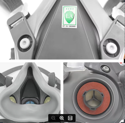 M 6100=S/ 6200=M/ 6300 =L resp - огляд і ціна Dust Mask Construction