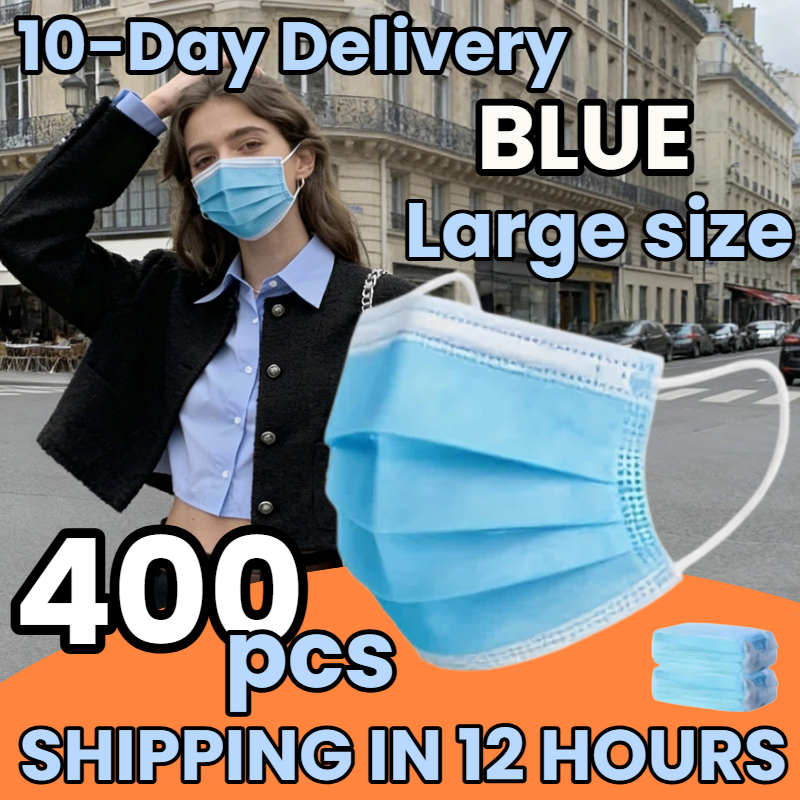 Delivery in 10 Days! 400Pcs Th - огляд і ціна Disposable Mask Blue