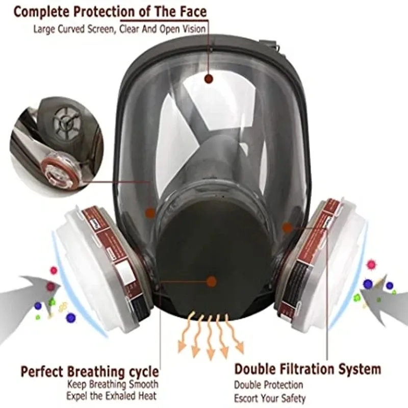 Large Size 6800 Gas Mask Full  - огляд і ціна Kn95 Respirator Mask