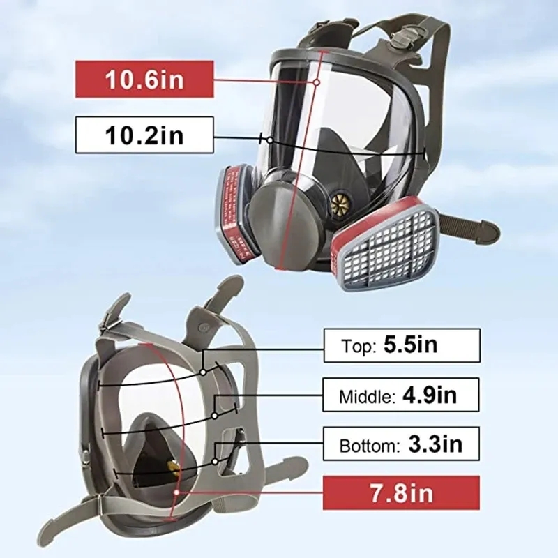 Large Size 6800 Gas Mask Full  - огляд і ціна Kn95 Respirator Mask