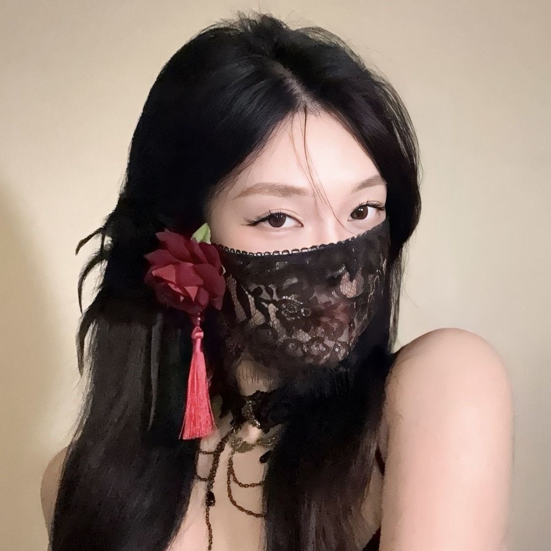 2026 New Black Flower Half Fac - огляд і ціна Respirator Half Face