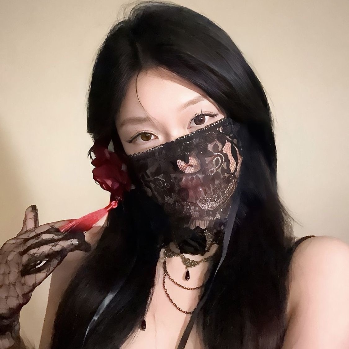 2026 New Black Flower Half Fac - огляд і ціна Respirator Half Face