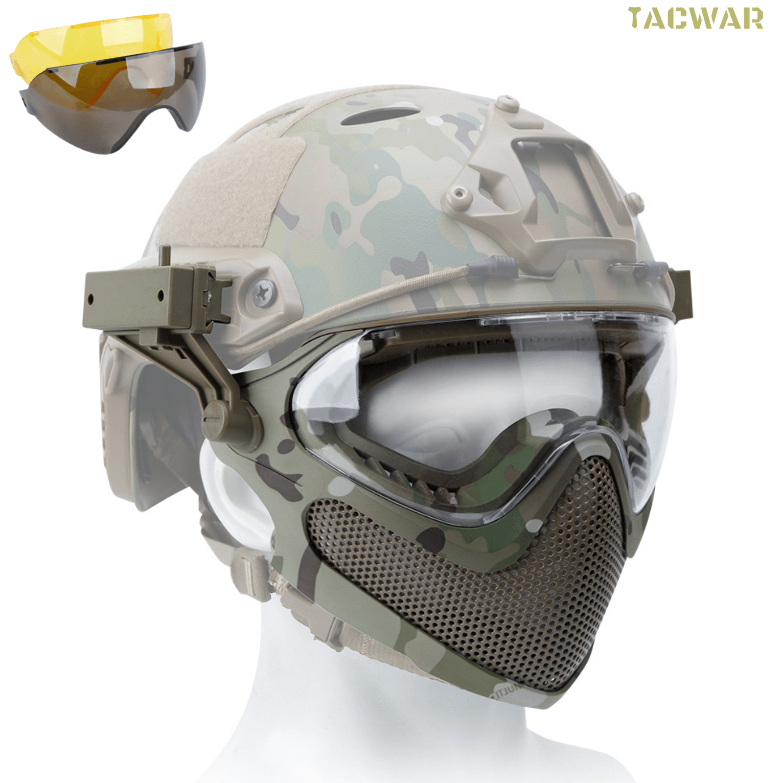 Airsoft Steel Mesh Mask Full F - огляд і ціна Anti Pollution Mask