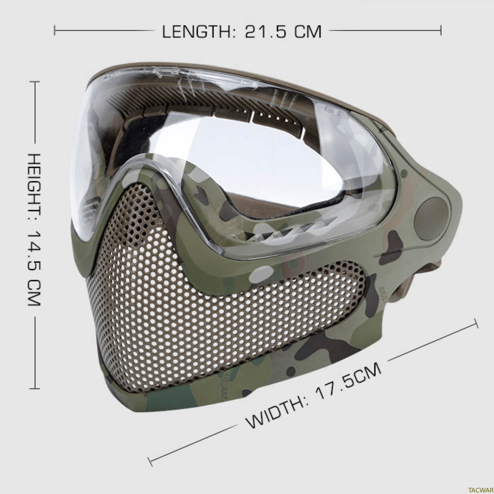 Airsoft Steel Mesh Mask Full F - огляд і ціна Anti Pollution Mask