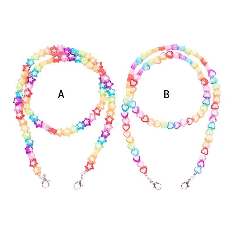A52E Kids Acrylic Rainbow Colo - огляд і ціна Mask Chain Holder