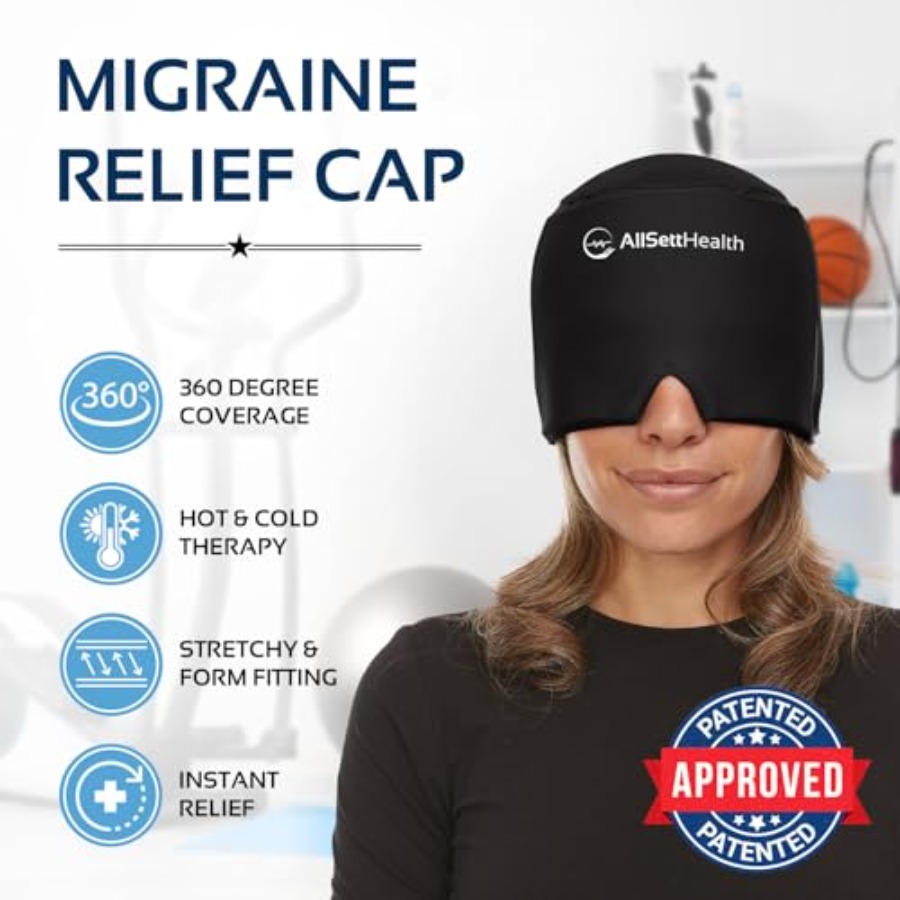 Migraine Relief Cap Ice Head W - огляд і ціна Black Face Mask Pack