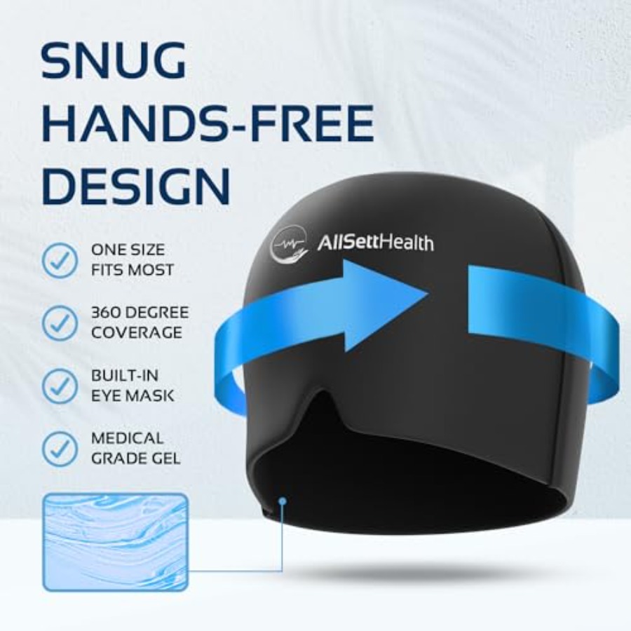 Migraine Relief Cap Ice Head W - огляд і ціна Black Face Mask Pack